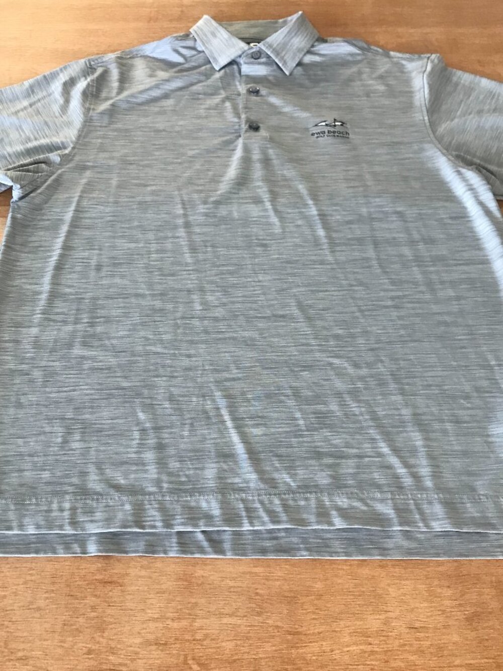 Footjoy Performance Polo Shirt Men XL Gray Lisle Space Dye Pattern Athleisure